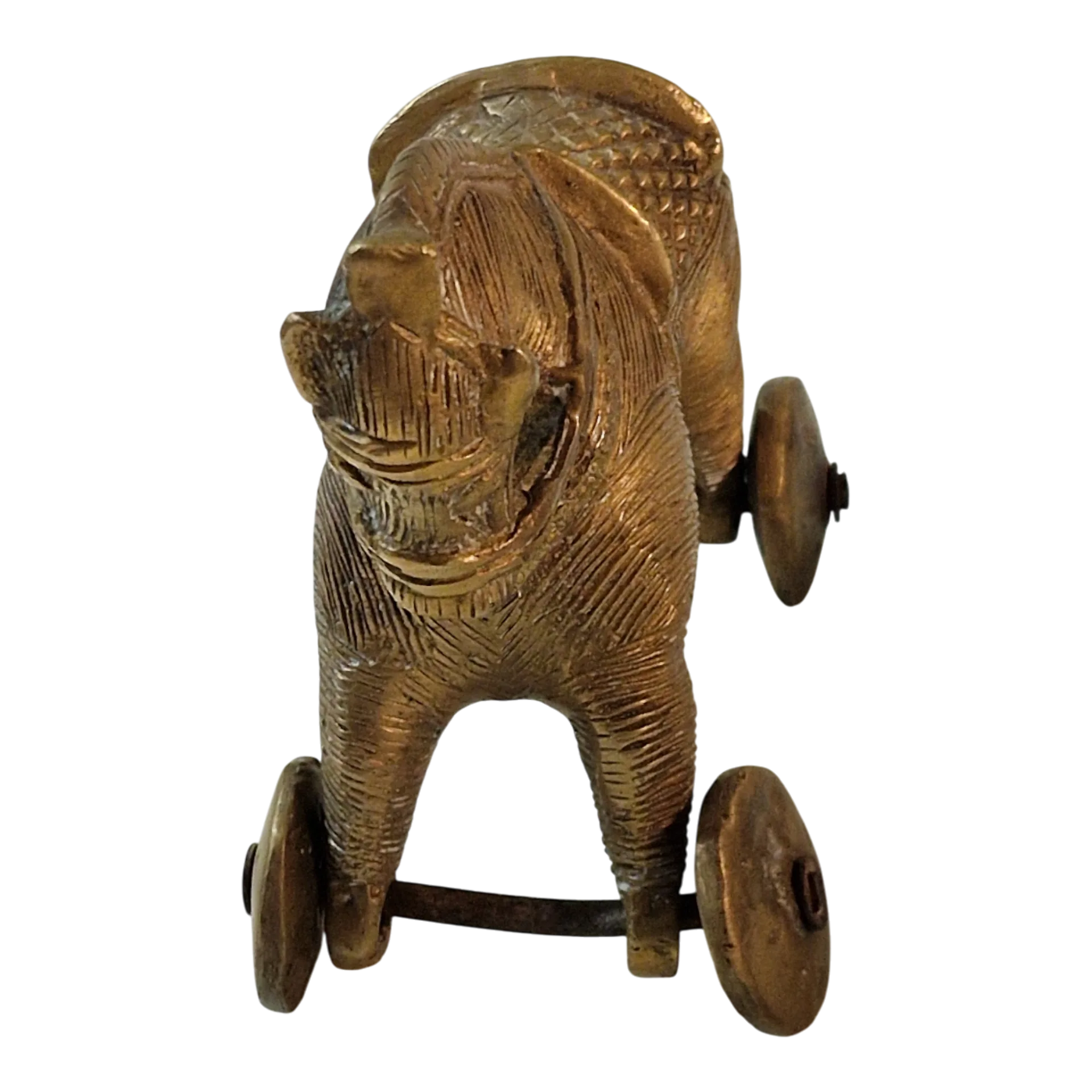 Cavalo de Bronze Tradicional Indiano "Khilauna Ghoda" – Rajastão – Meados do Século XX