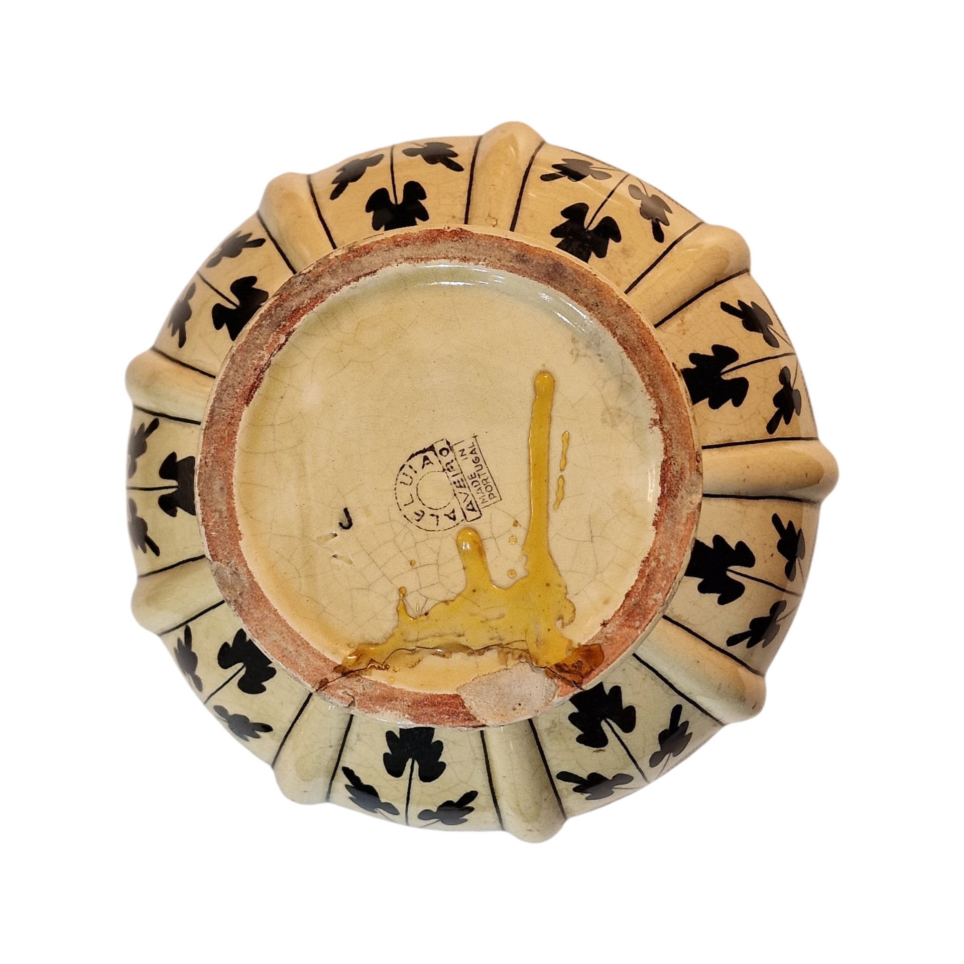 Jarra Aleluia de Três Asas em Cerâmica Decorada - Fábrica Aleluia de Aveiro