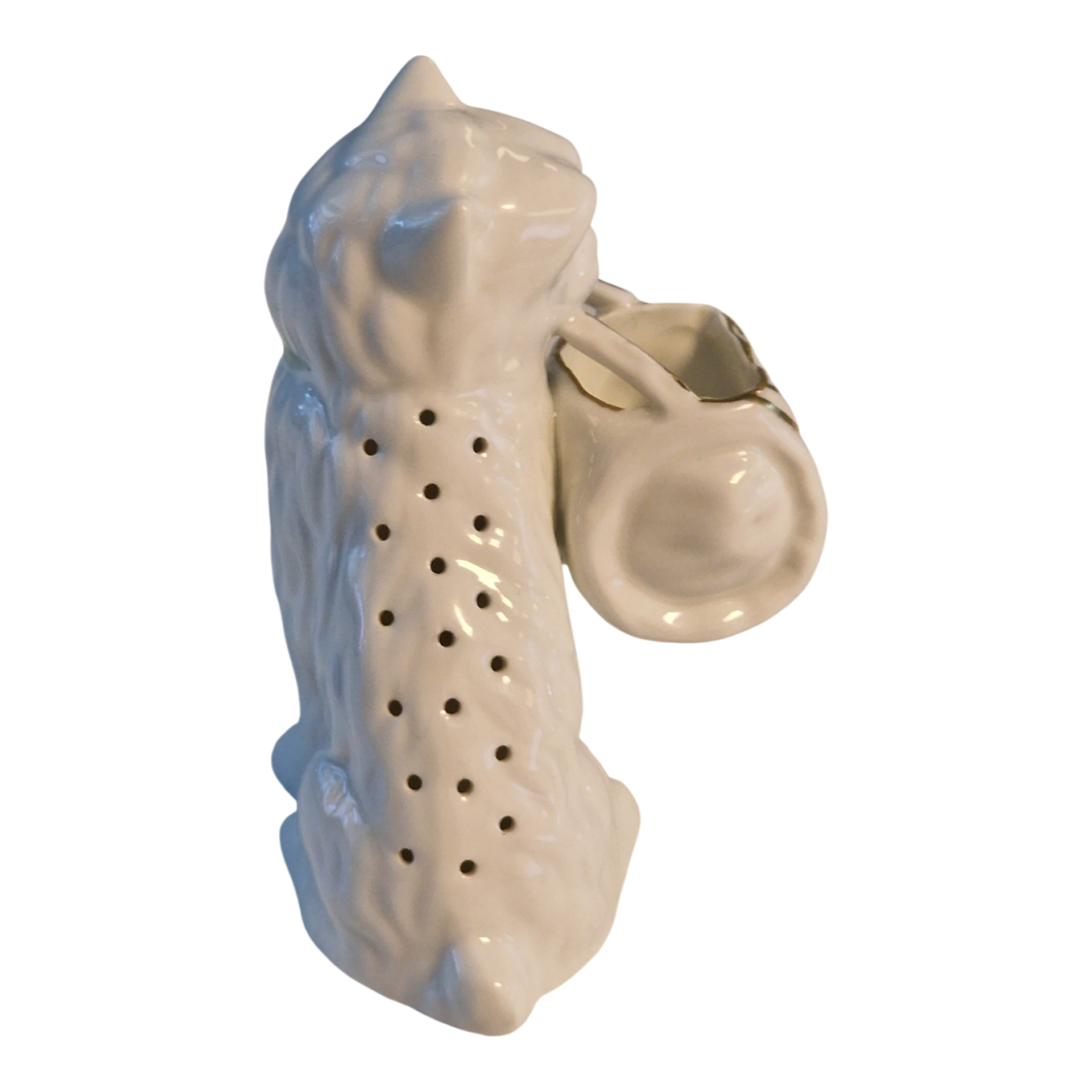 Paliteiro Gato com Cesto na Boca (12 cm) - Vista Alegre