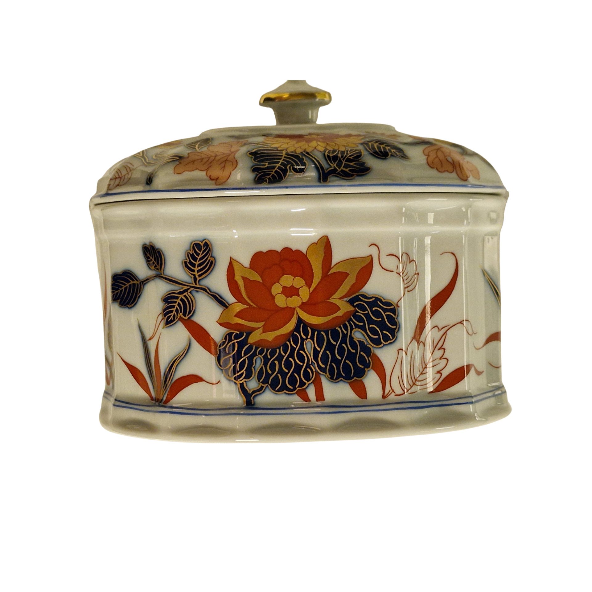 Caixa “Diogo” – Coleção Imari – Vista Alegre – Porcelana pintada à mão com ouro – 1980