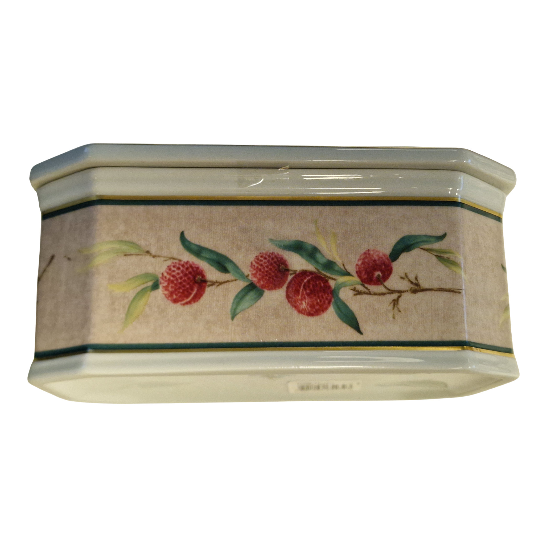 Caixa “Ricardo” – Coleção Lychee – Vista Alegre – Porcelana branca de alto brilho – 18,5 × 13 × 9 cm