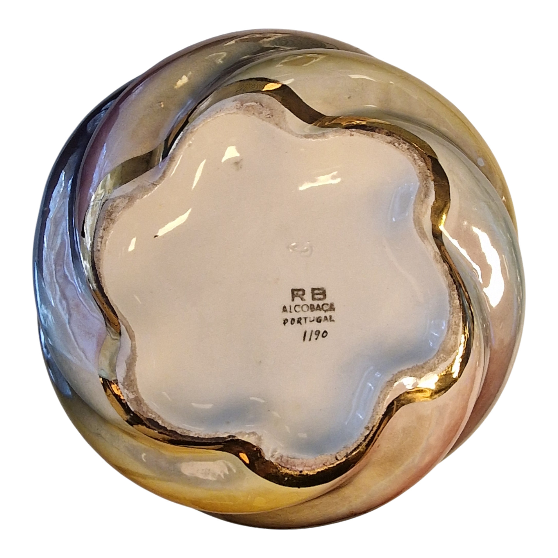 Jarra RB Alcobaça - Vidrado Iridescente Multicor (Portugal, c.1980)