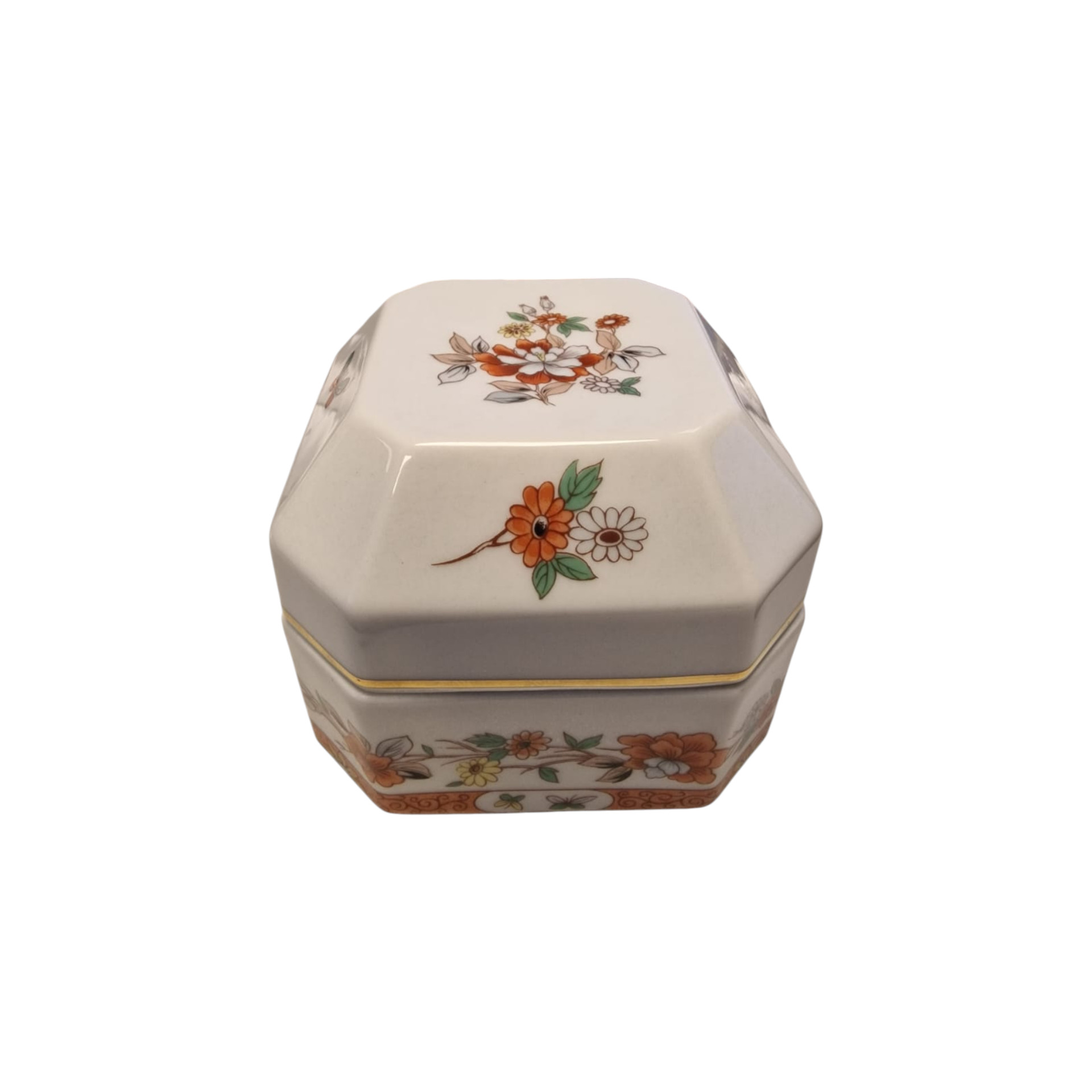 Caixa “Magnolia” – Vista Alegre – Porcelana fina decorada – 6,5 × 8 cm