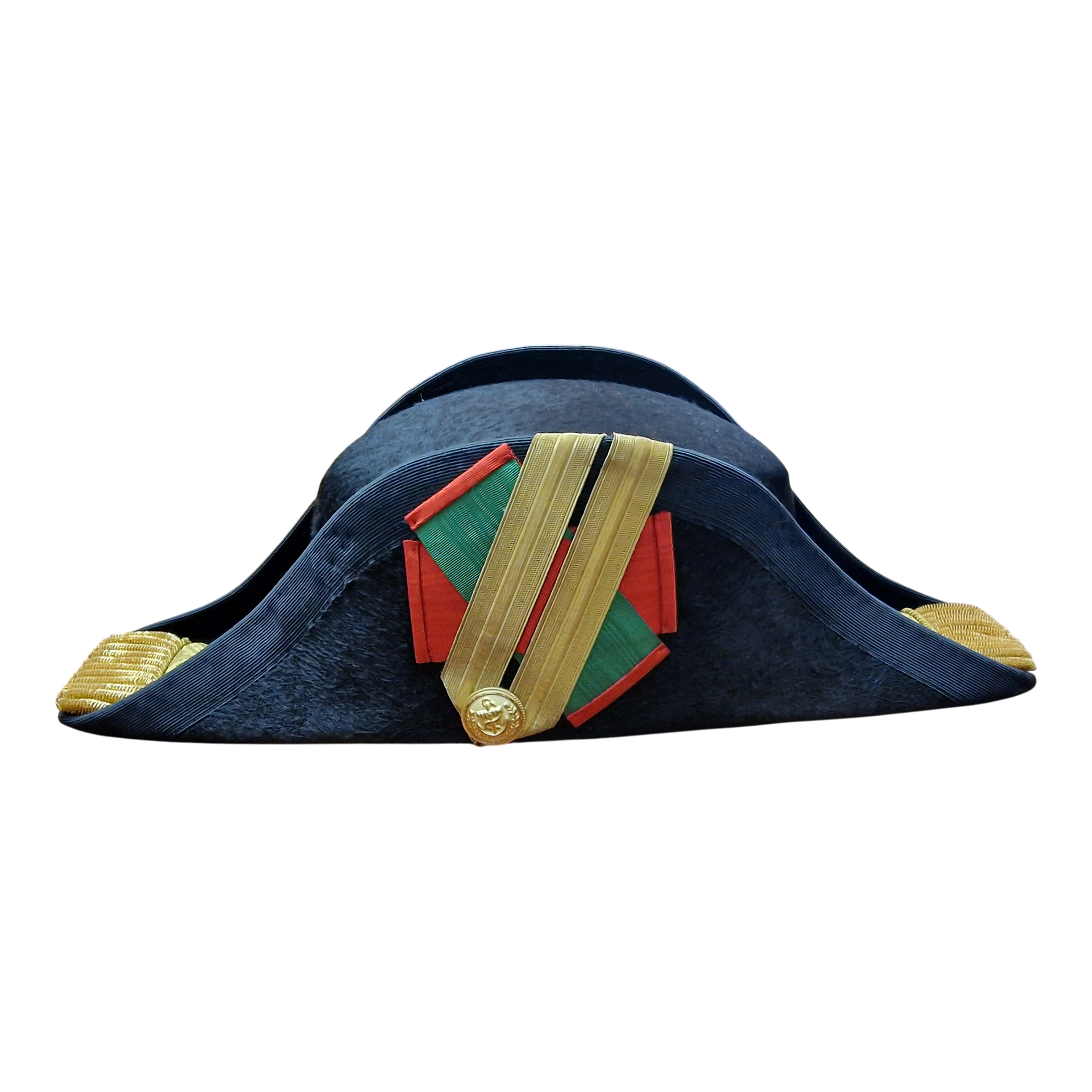 Barrete Bicorne Cerimonial da Marinha Portuguesa – URIC A. da Costa (Lisboa), com Caixa Original
