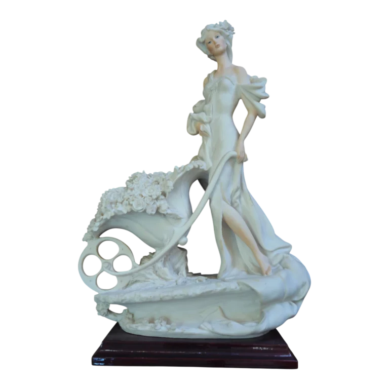 Estatueta Giuseppe Armani – Menina com Carrinho de Flores, 1985