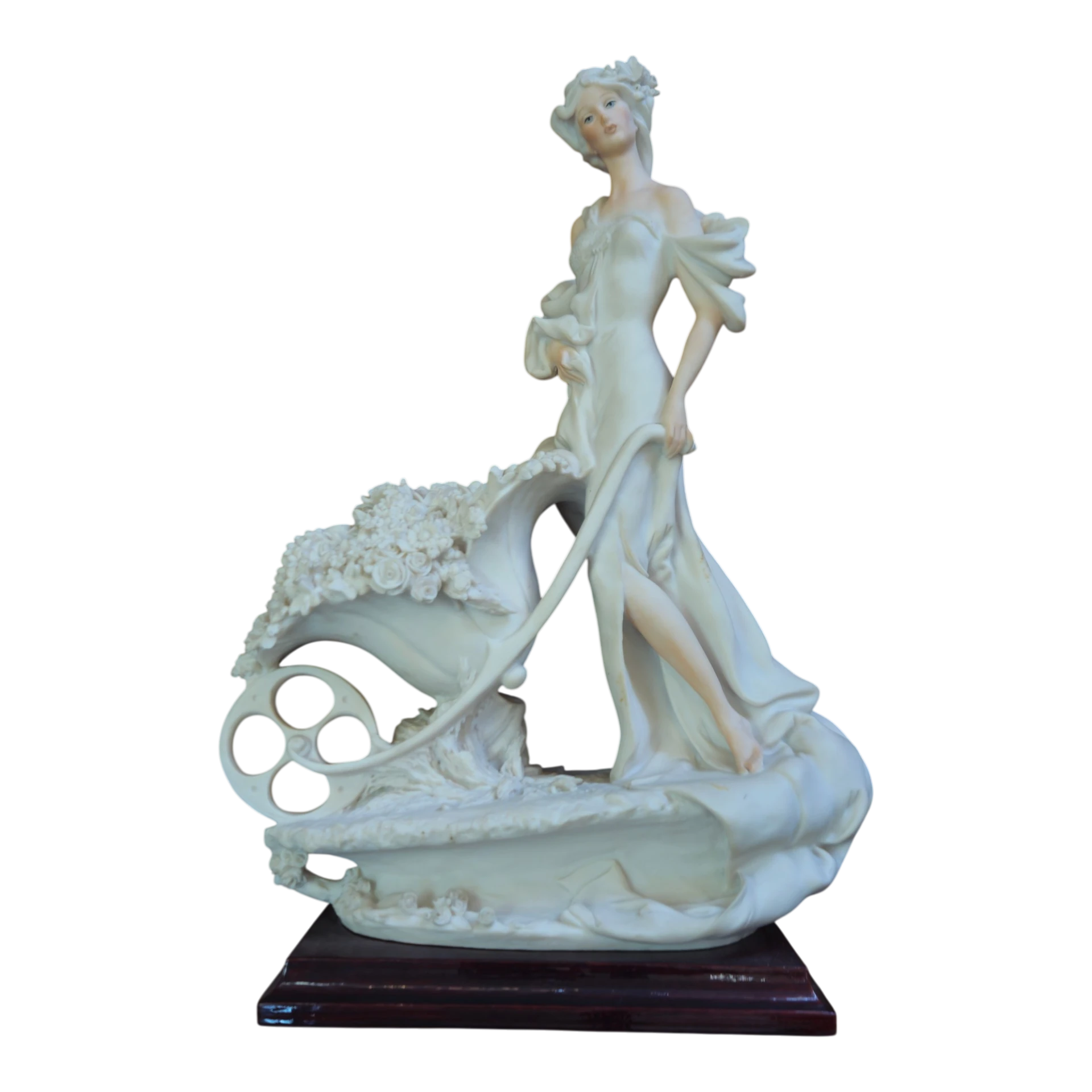 Estatueta Giuseppe Armani – Menina com Carrinho de Flores, 1985