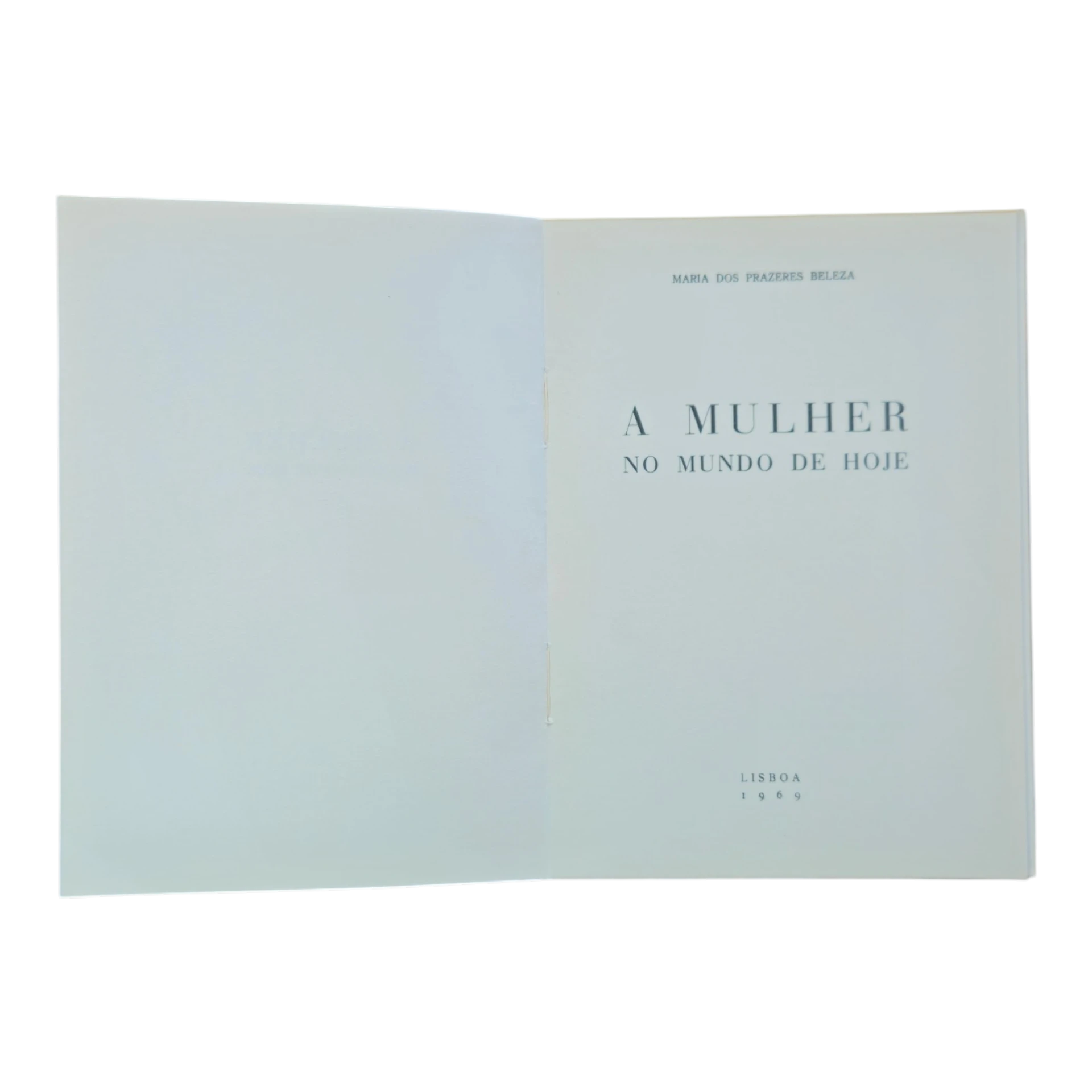 A Mulher no Mundo de Hoje – Maria dos Prazeres Beleza (1969) – Lisboa – Conferência Dia da Mulher Portuguesa