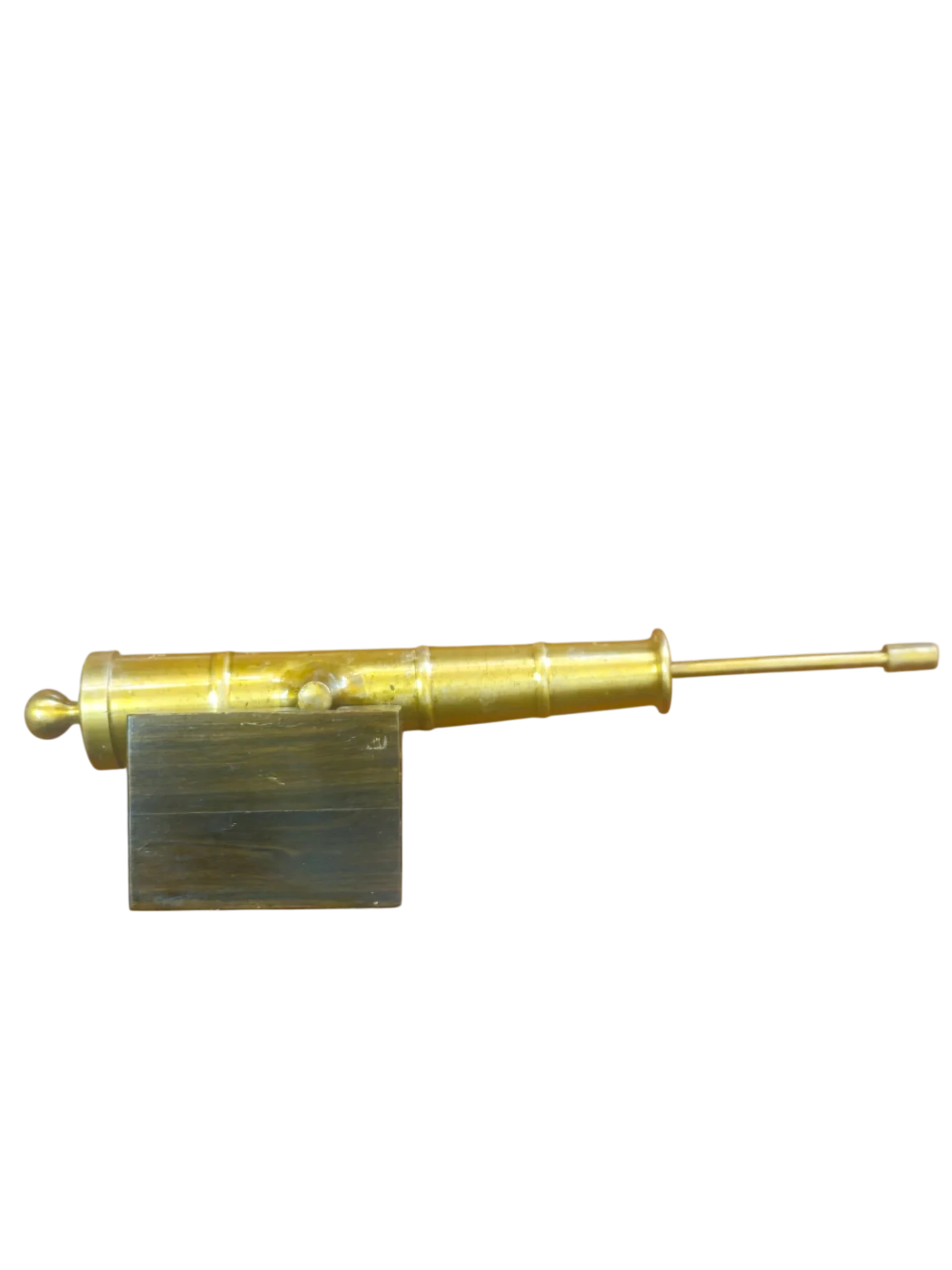 Miniatura de Canhão Decorativo em Latão