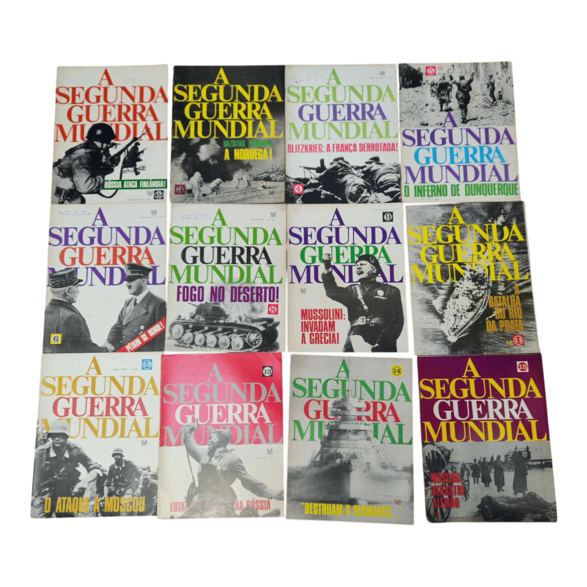 Revista A Segunda Guerra Mundial – Lote 17 Números (1965) – Editorial Codex – Argentina