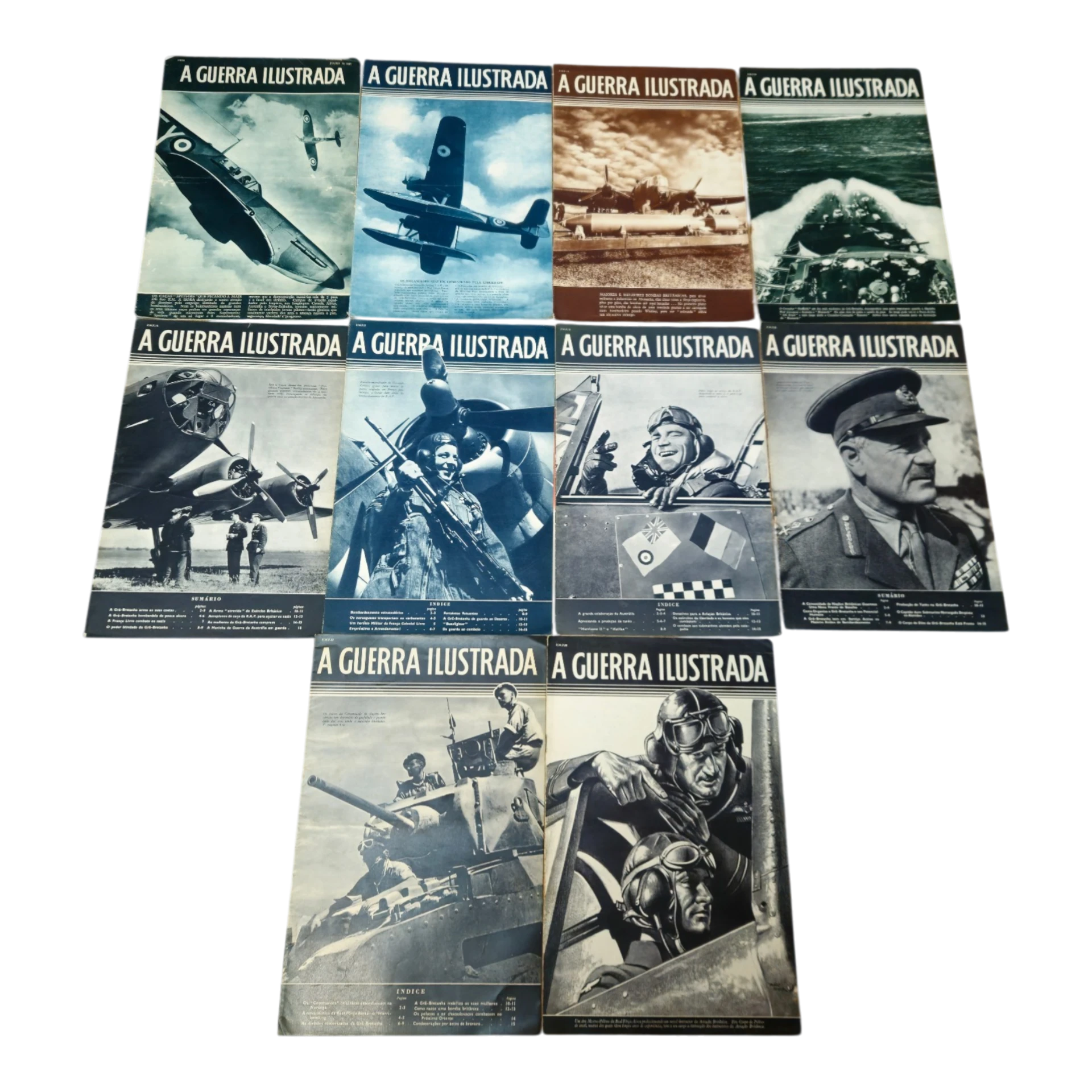 Revista Guerra Ilustrada – Lote 19 Números (década de 1960) – História Militar Ilustrada