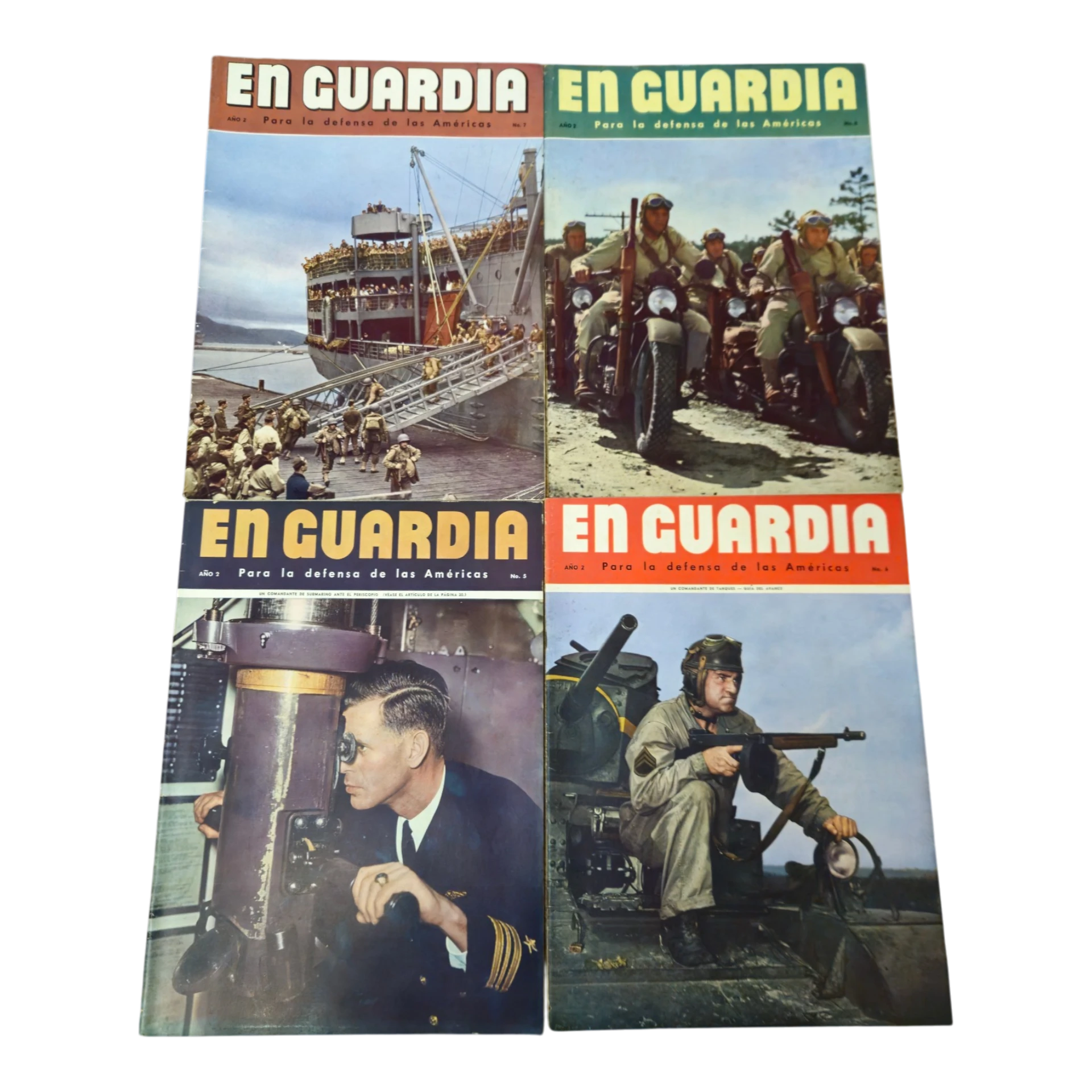 Revista En Guardia 2º Ano – Lote 14 Exemplares (Segunda Guerra Mundial) – Publicação Interamericana