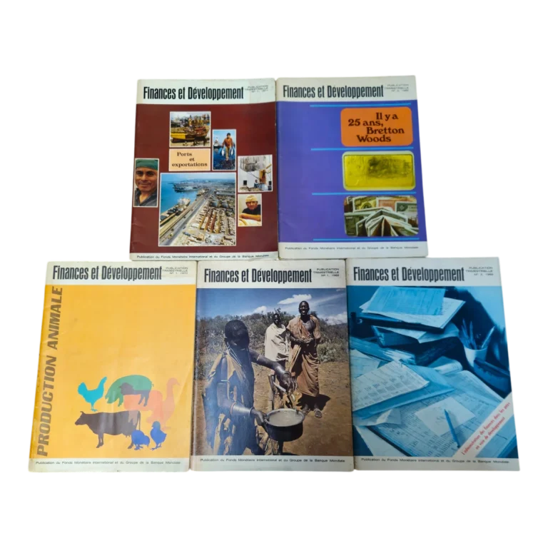 Revista Finances et Développement – Lote 5 Exemplares (1968–1971) – FMI e Banco Mundial