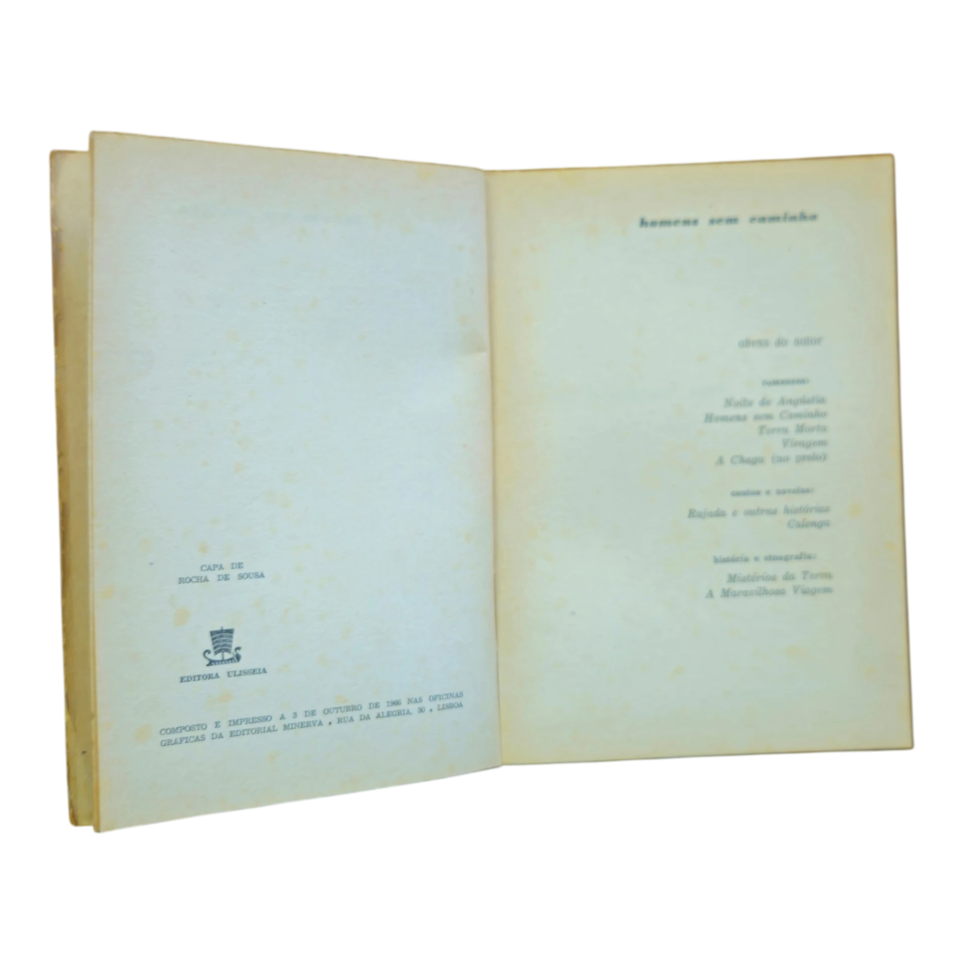 Homens sem Caminho – Castro Soromenho – 4ª Edição (1966) – Editora Ulisseia