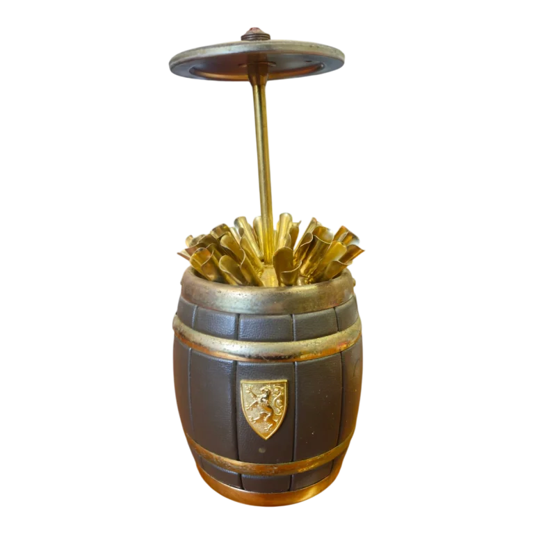 Porta-Cigarros Vintage Retrátil em Forma de Barril