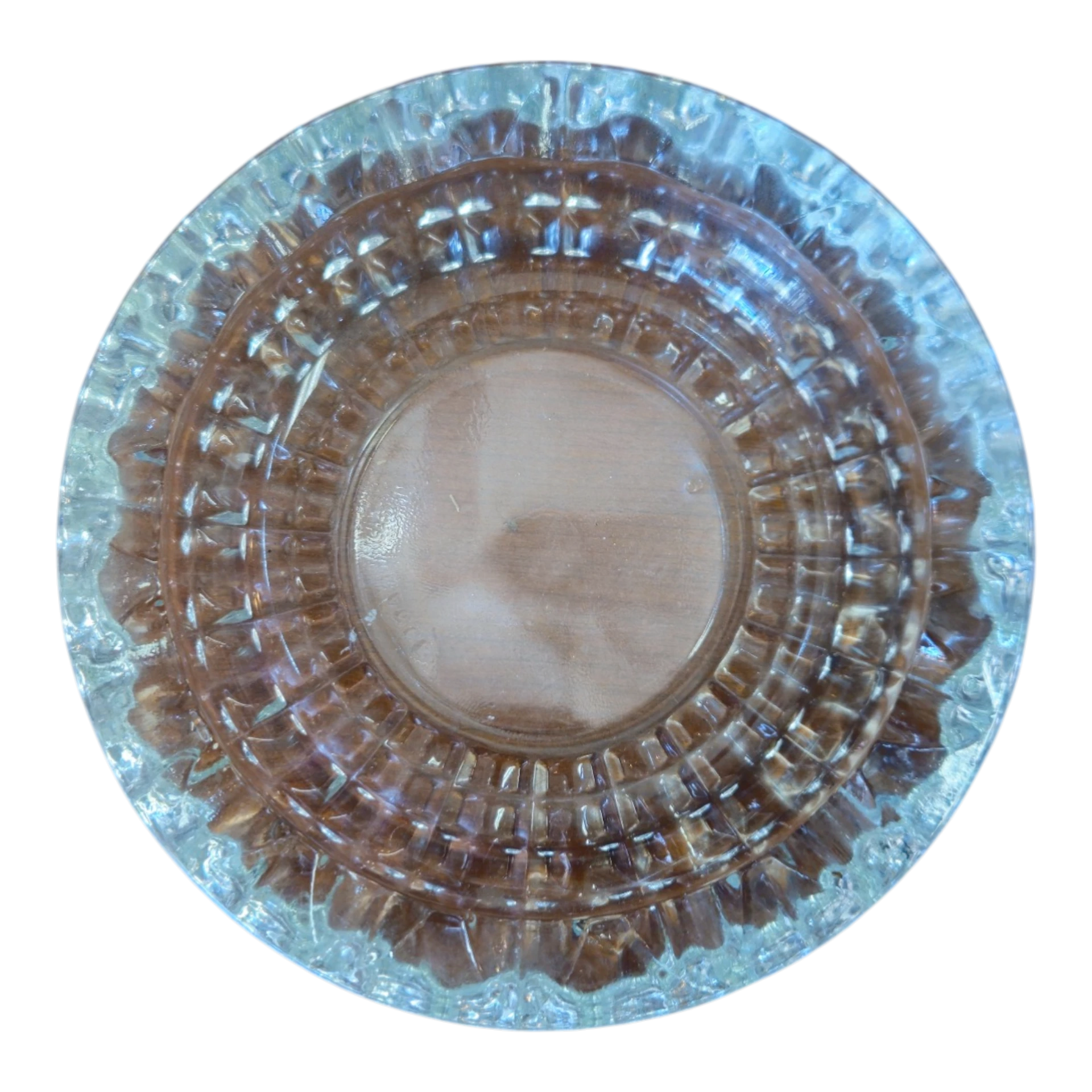 Cinzeiro Vintage em Cristal Francês Lapidado