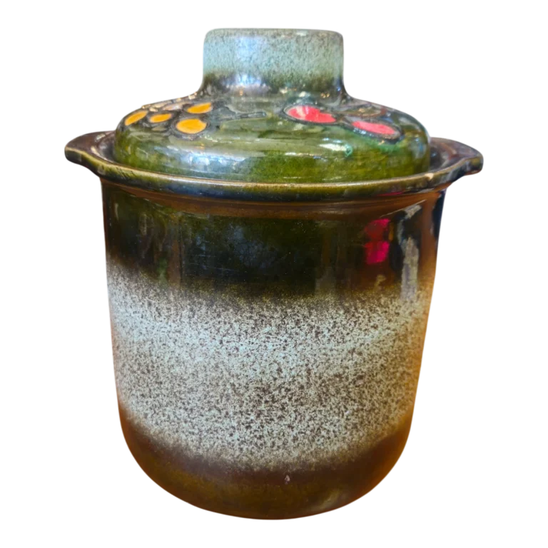 Panela Tradicional em Cerâmica Vidrada com Tampa