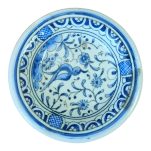 Pires Português “Louça de Coimbra” Pintado à Mão – Motivo Tradicional Azul