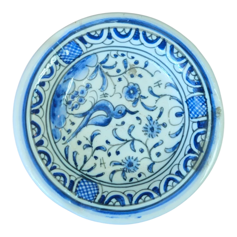 Pires Português “Louça de Coimbra” Pintado à Mão – Motivo Tradicional Azul