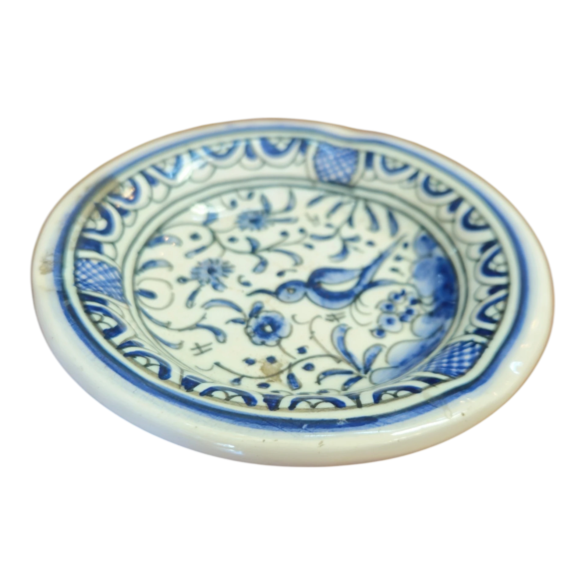 Pires Português “Louça de Coimbra” Pintado à Mão – Motivo Tradicional Azul