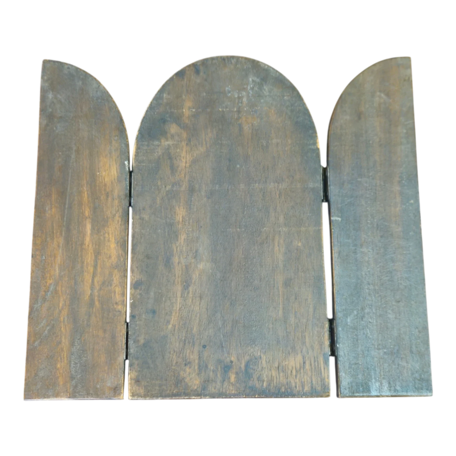 Ícone Religioso Triptico – Crucificação de Cristo com os 12 Apóstolos