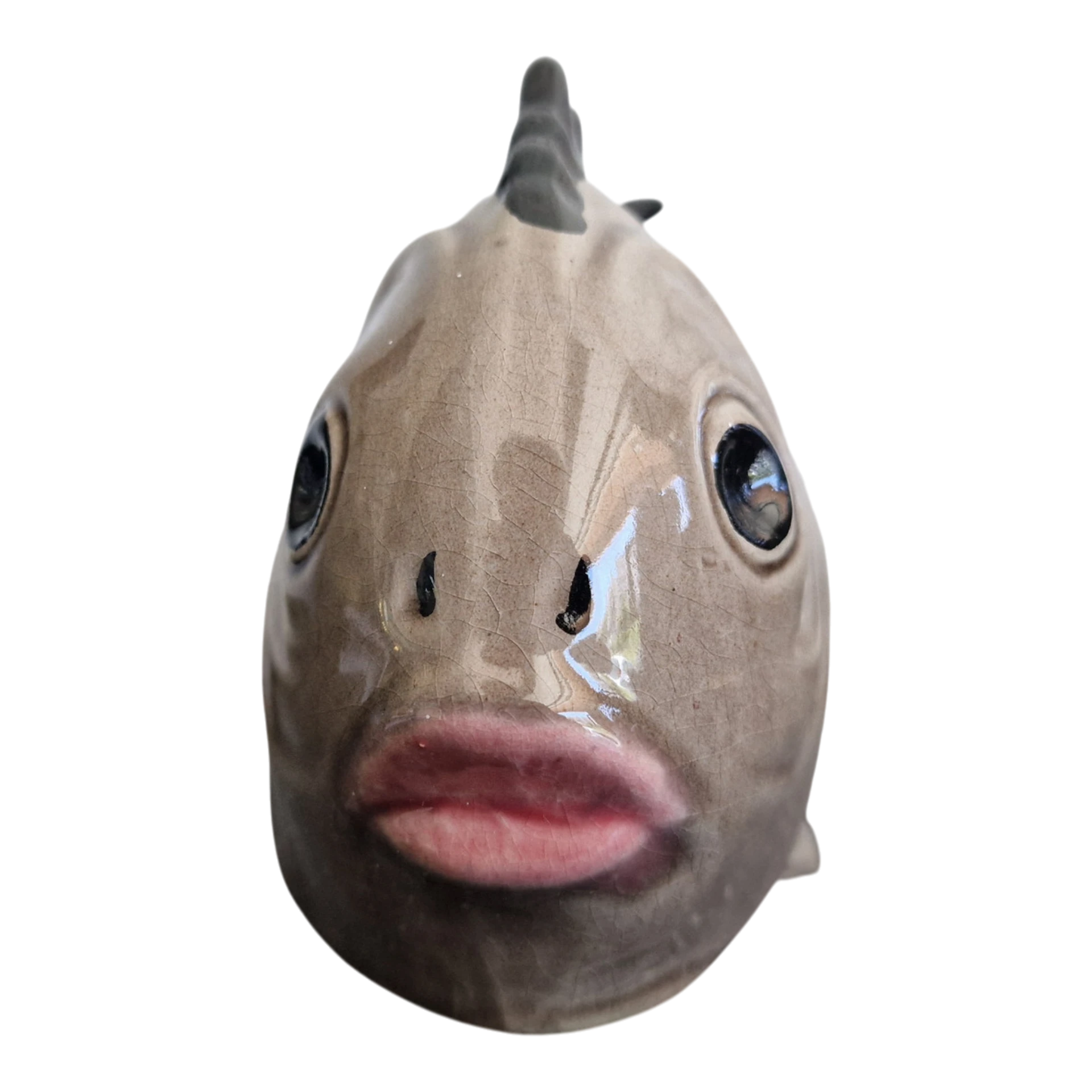 Mealheiro em Faiança das Caldas da Rainha em Forma de Peixe – Peça Numerada (998)