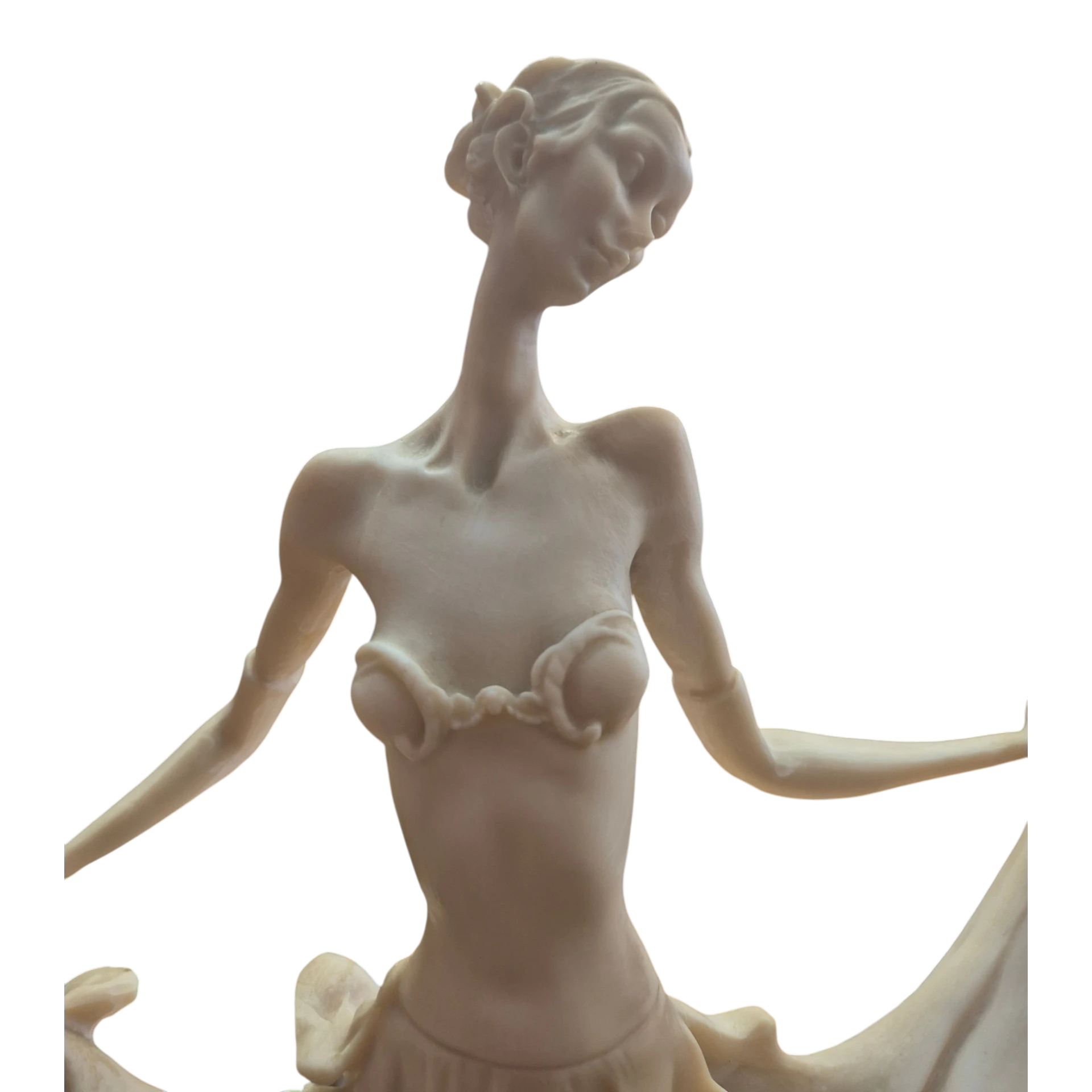 Bailarina em Marfinite - Escultura de 45 cm