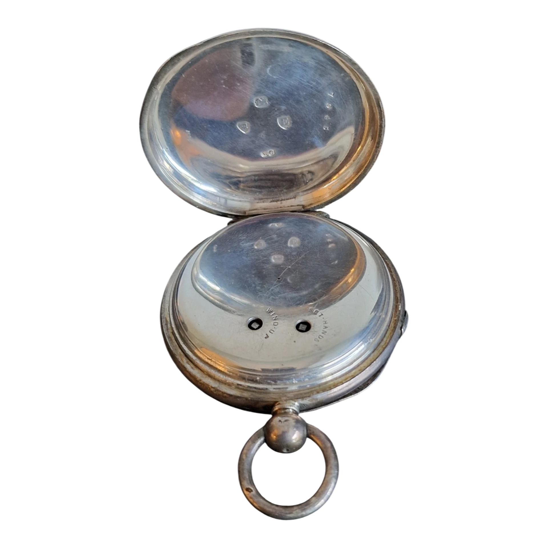 Relógio de Bolso Antigo em Prata “Improved Chronograph”