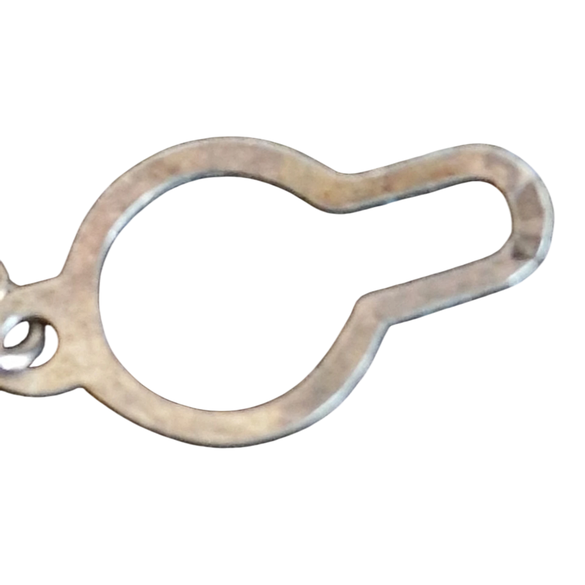 Alfinete de Gravata em Prata com Corrente de Segurança