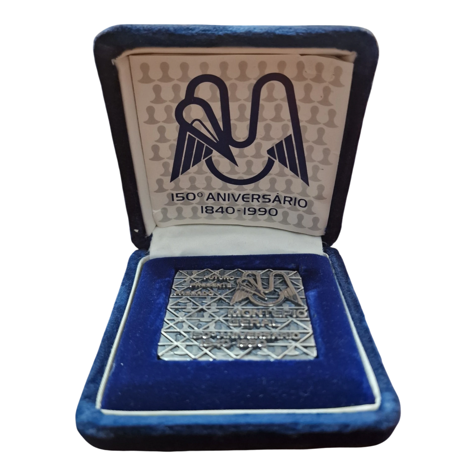 Medalha Montepio Geral 150.º Aniversário Prata Fina 999,7 — Niels Fischer / Vasco Nuno — 1990