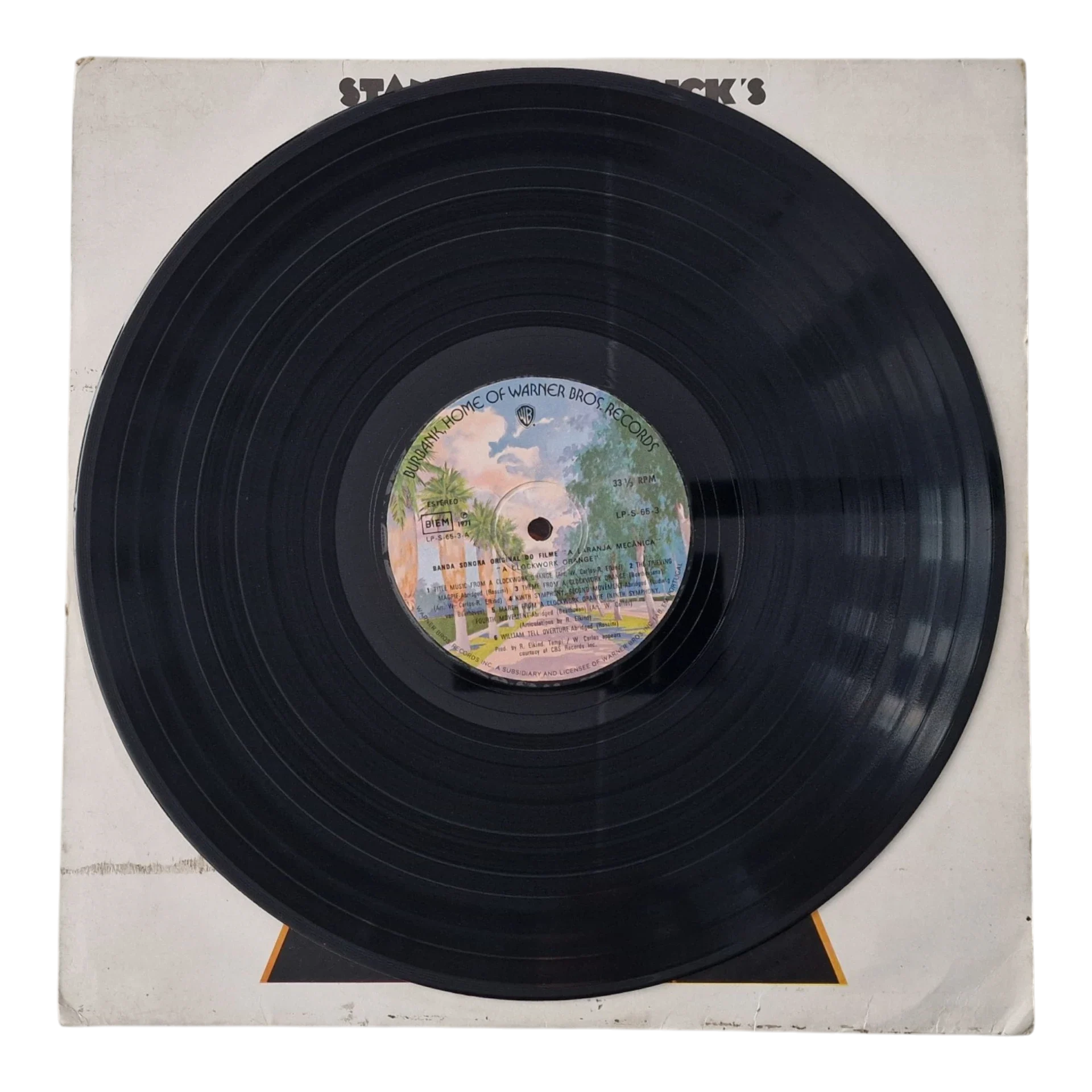 Stanley Kubrick’s Clockwork Orange | LP Vinil Warner Bros. / A Kinney Company Portugal