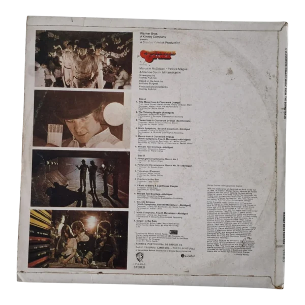 Stanley Kubrick’s Clockwork Orange | LP Vinil Warner Bros. / A Kinney Company Portugal