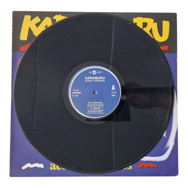 Karamuru – Actos E Retratos | LP Vinil Discossete Portugal 1991