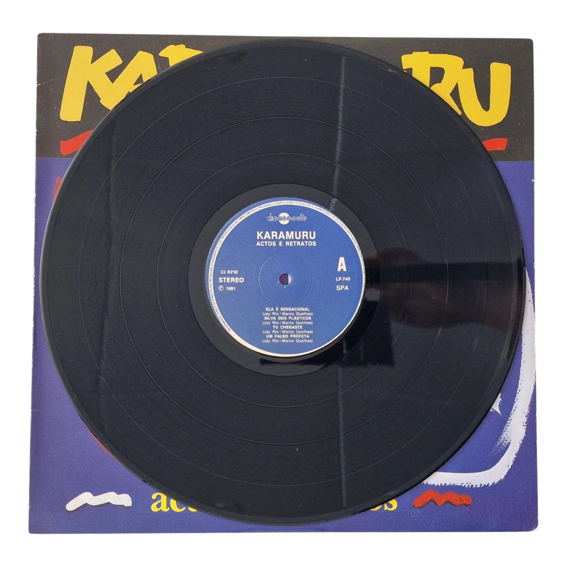 Karamuru – Actos E Retratos | LP Vinil Discossete Portugal 1991