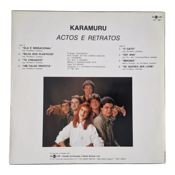 Karamuru – Actos E Retratos | LP Vinil Discossete Portugal 1991