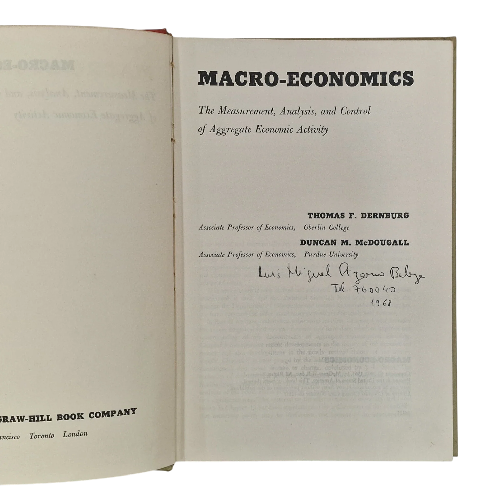 Macro-Economics - Dernburg and McDougall - 1960 - McGraw-Hill