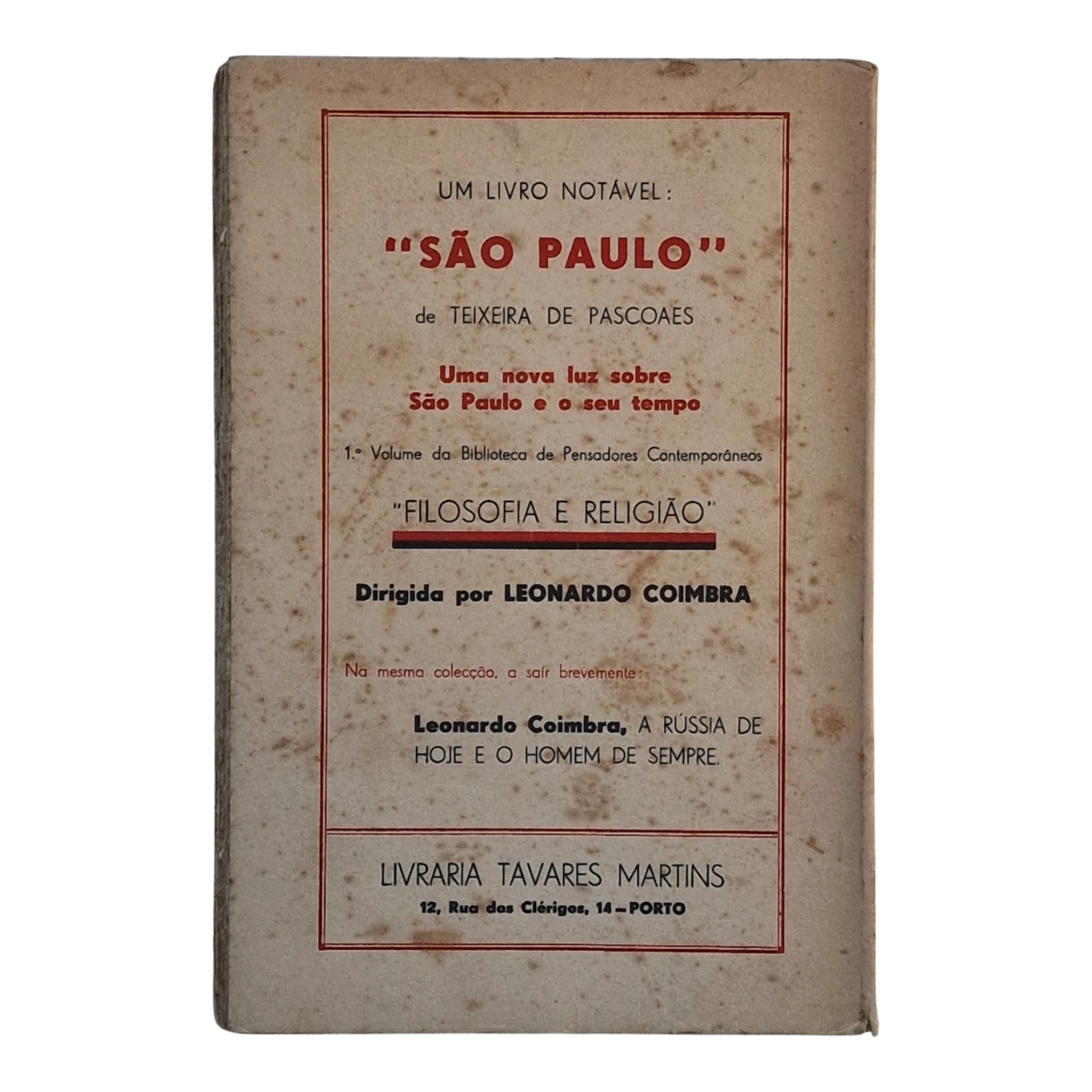 A Igreja e o Estado – Mons. Fino Beja – 1941 – Livraria Popular de Francisco Franco
