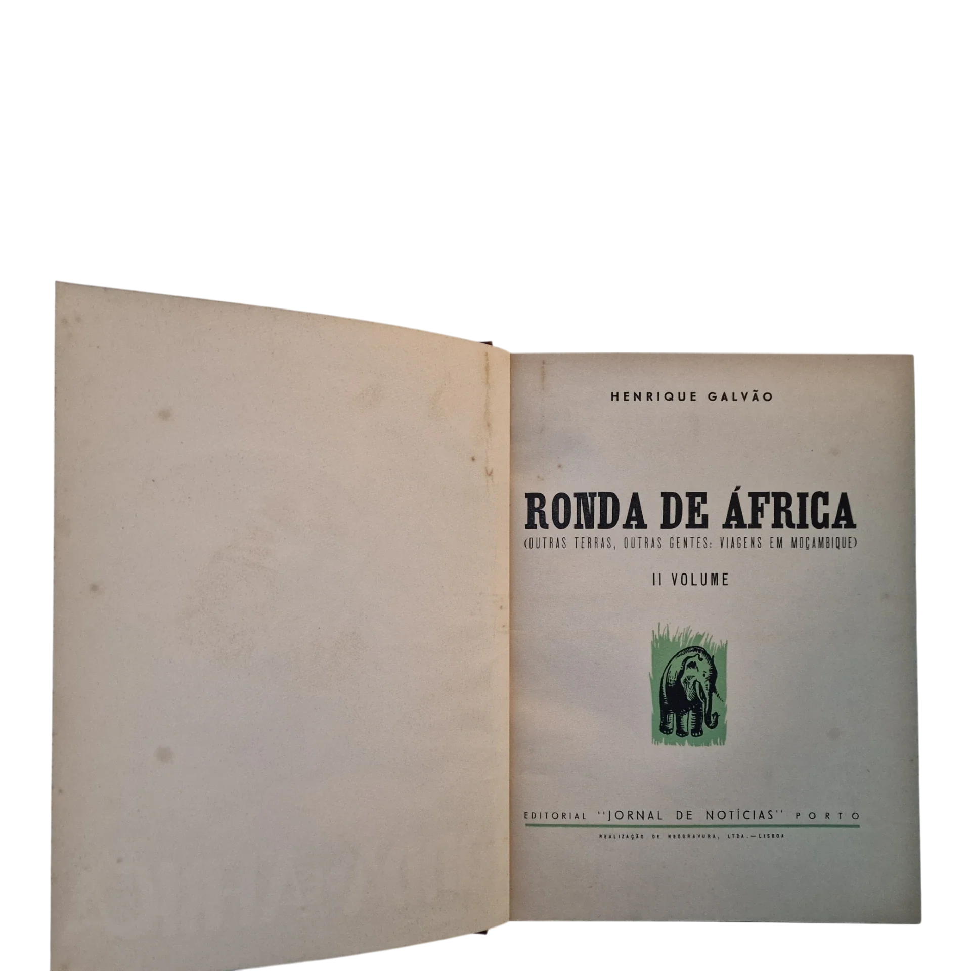 Ronda de África – Henrique Galvão – Volumes 1 e 2 – Editorial Jornal de Notícias