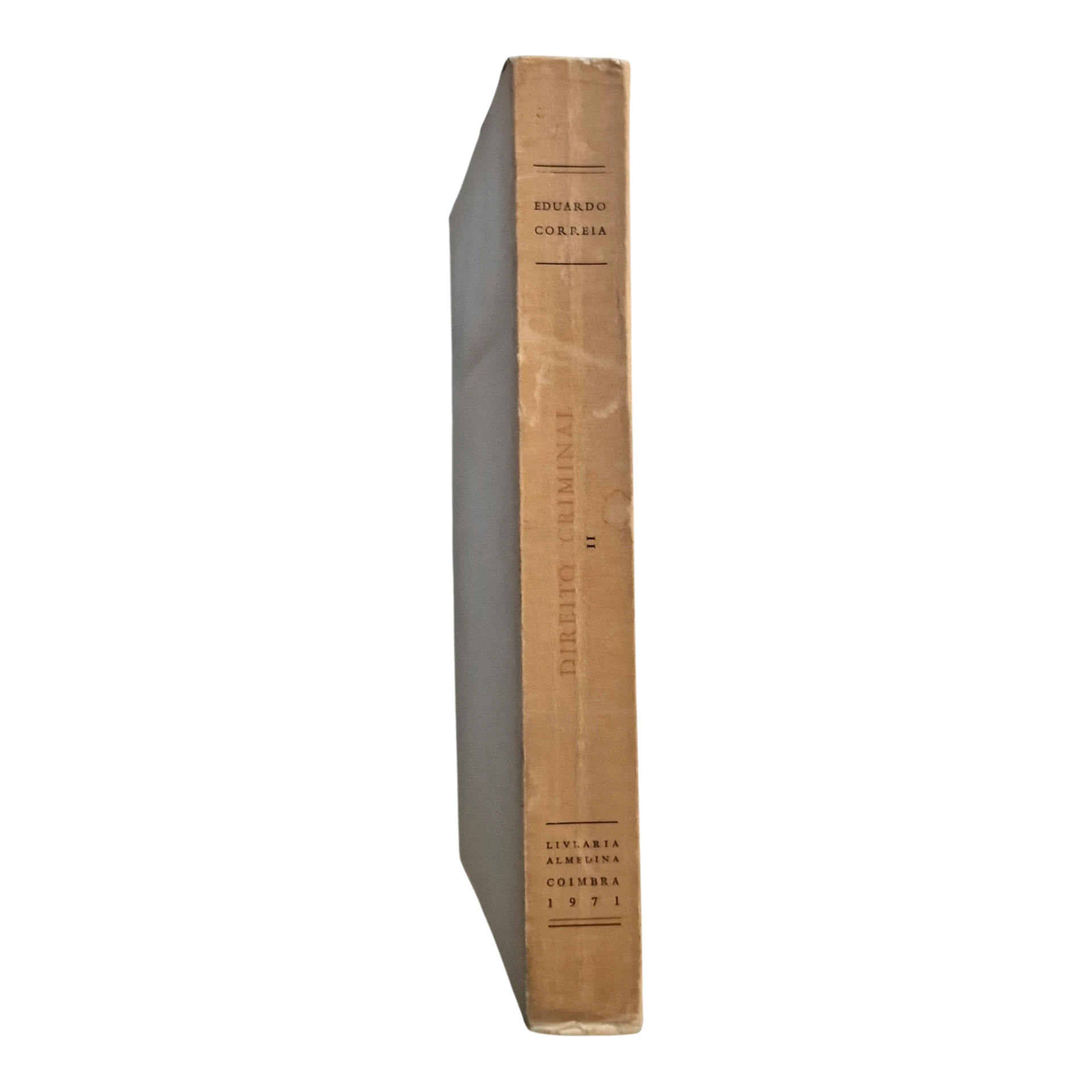 Eduardo Correia – Direito Criminal, Volume II (Reimpressão, 1971)