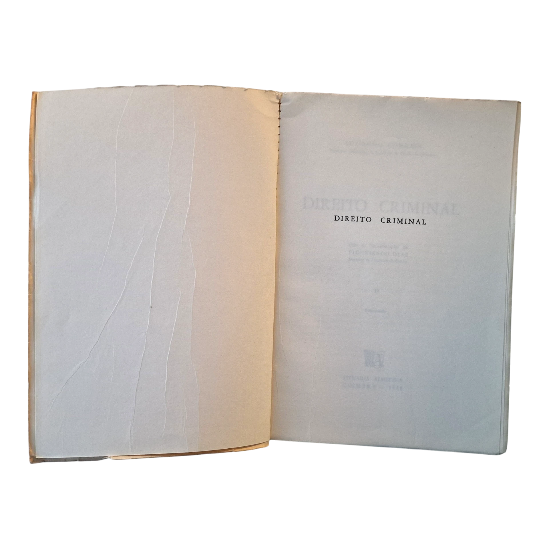 Eduardo Correia – Direito Criminal, Volume II (Reimpressão, 1971)