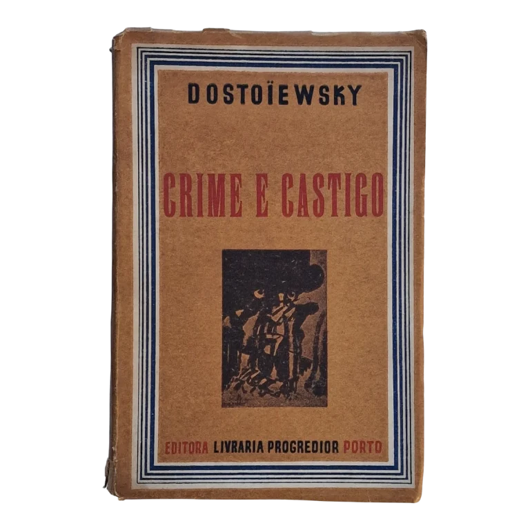 Crime e Castigo – Dostoiewsky – 2 Volumes – 1946 – Livraria Progredior Porto