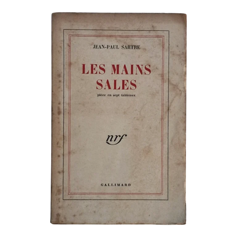 Les Mains Sales – Jean-Paul Sartre – Édition 1948 – Gallimard NRF