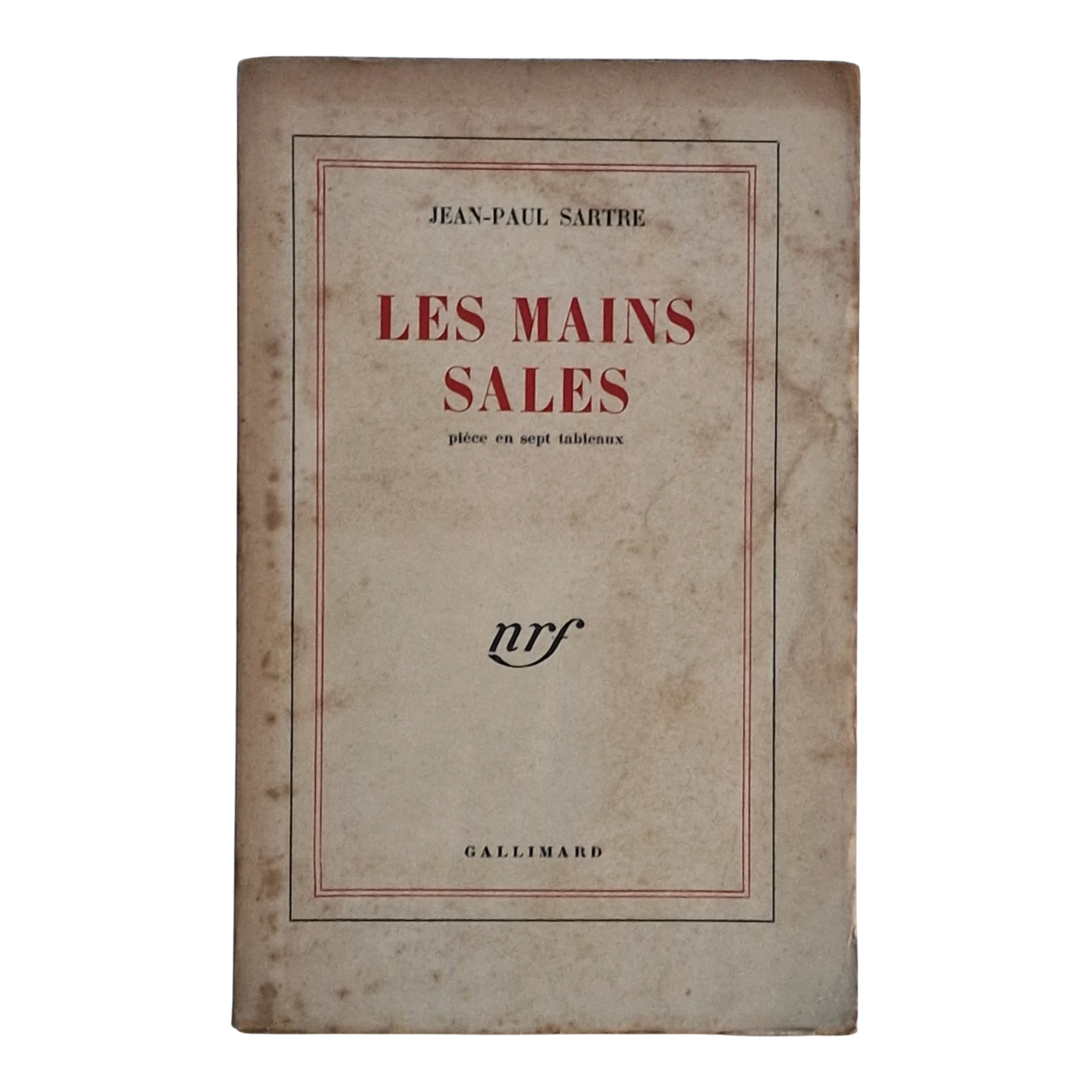 Les Mains Sales – Jean-Paul Sartre – Édition 1948 – Gallimard NRF