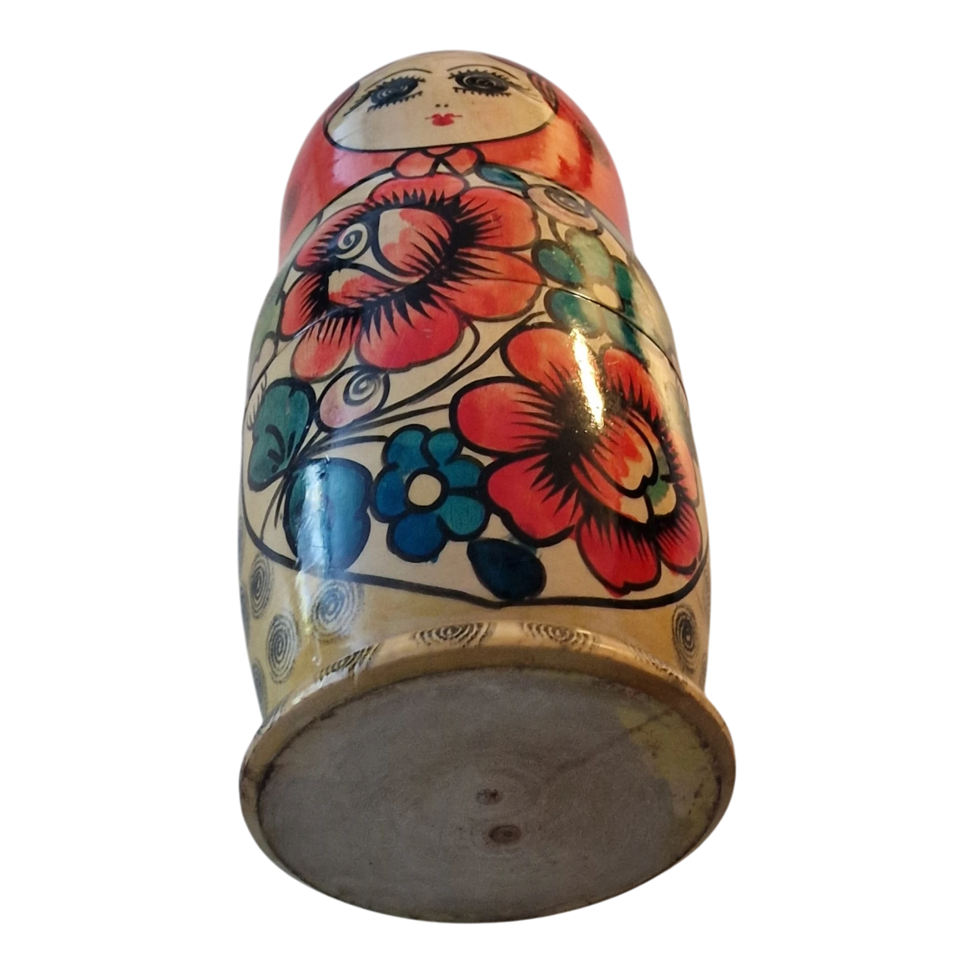 Matrioskas Russas em Madeira Pintadas à Mão Conjunto de 7 Peças