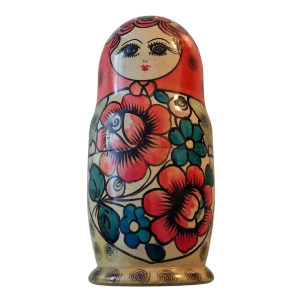 Matrioskas Russas em Madeira Pintadas à Mão Conjunto de 7 Peças