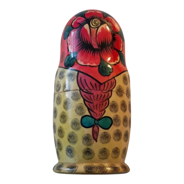 Matrioskas Russas em Madeira Pintadas à Mão Conjunto de 7 Peças