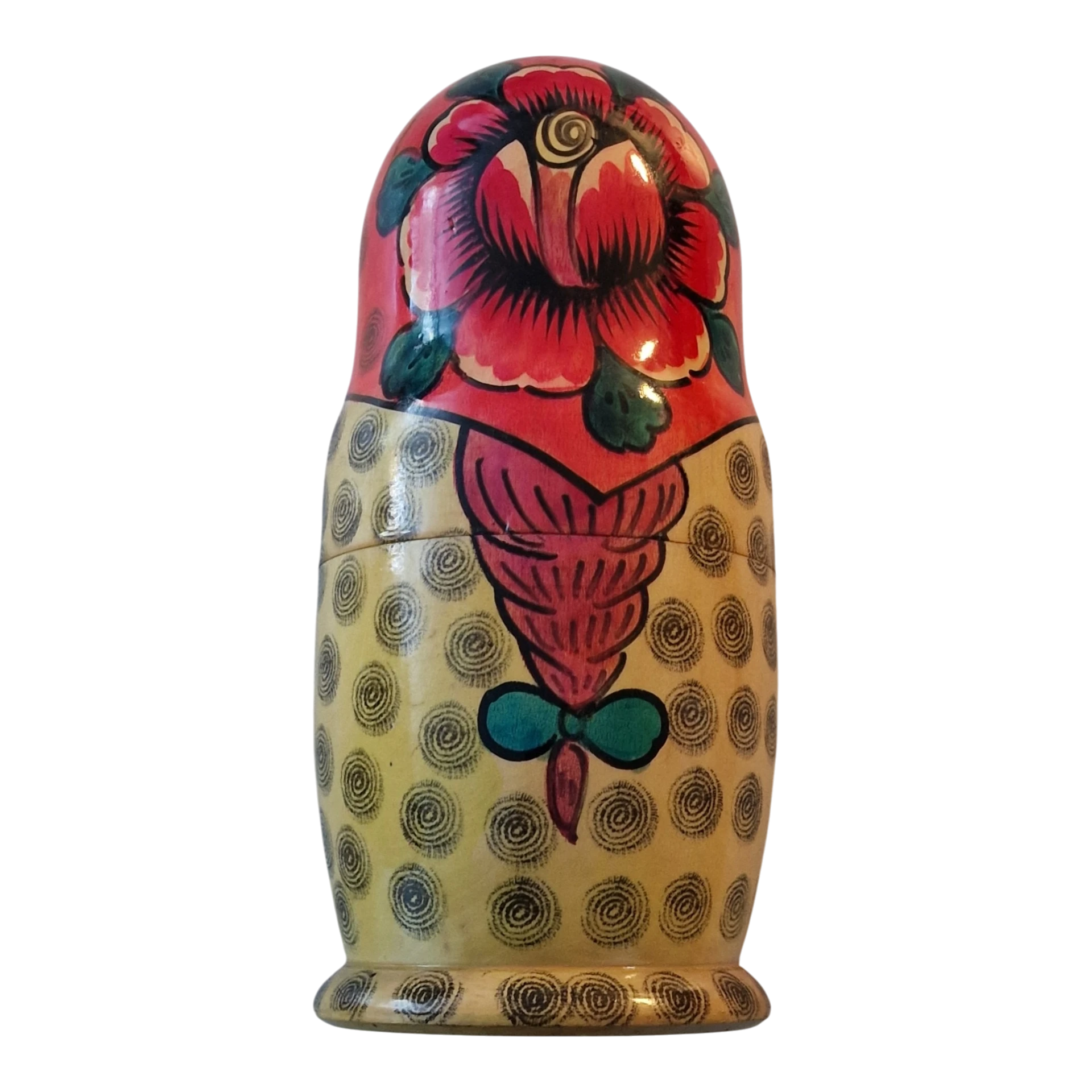Matrioskas Russas em Madeira Pintadas à Mão Conjunto de 7 Peças