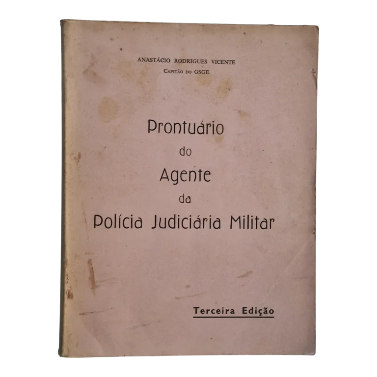 Prontuário do Agente da Polícia Judiciária Militar – Anastácio Rodrigues Vicente (1964)