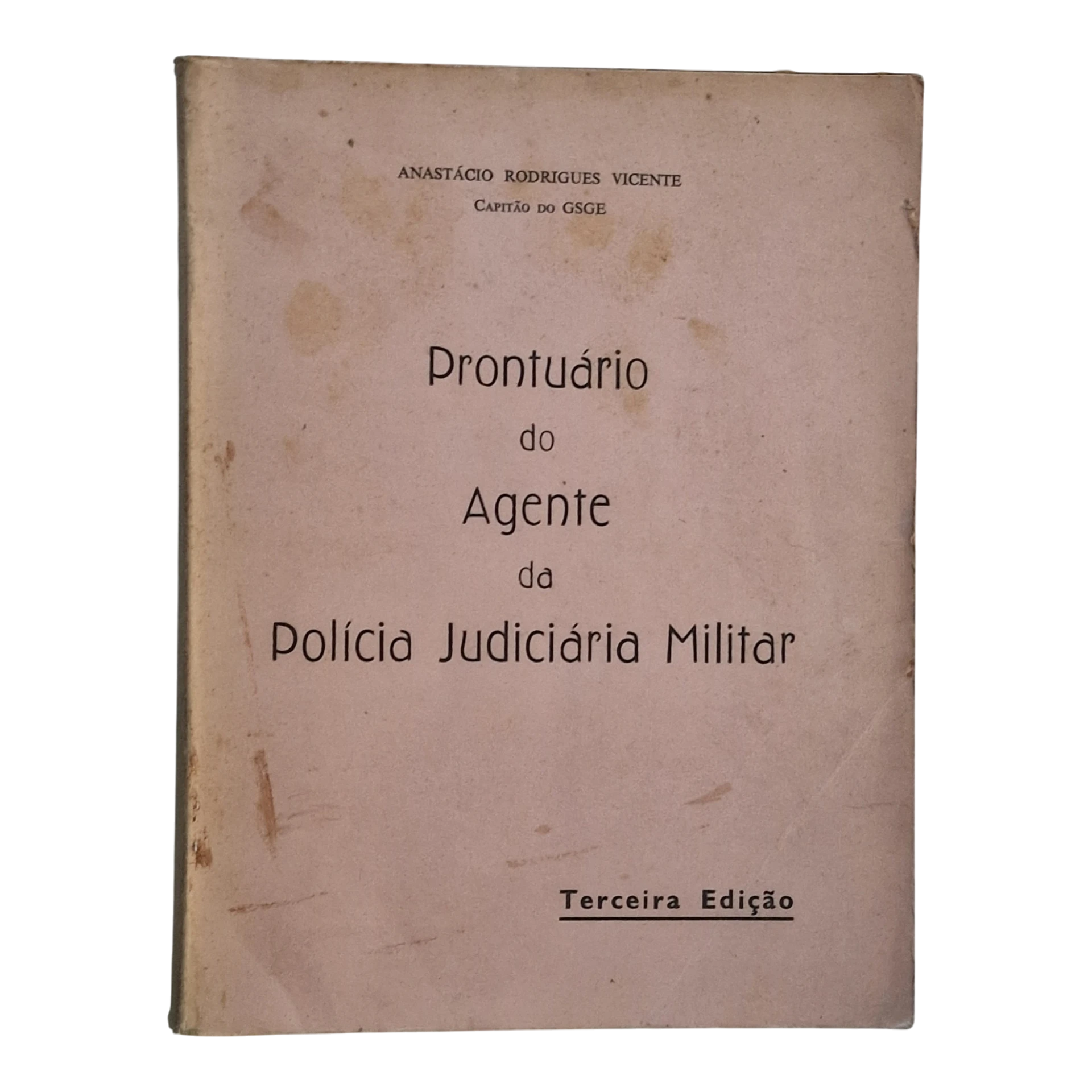 Prontuário do Agente da Polícia Judiciária Militar – Anastácio Rodrigues Vicente (1964)