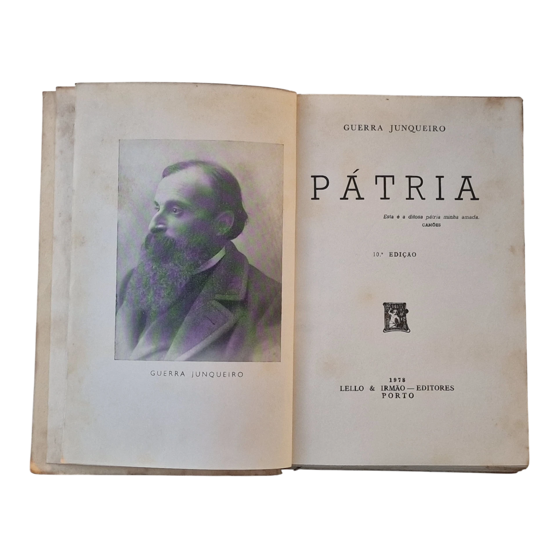 Pátria - Guerra Junqueiro - Lello & Irmão - 1978 - 10ª Edição