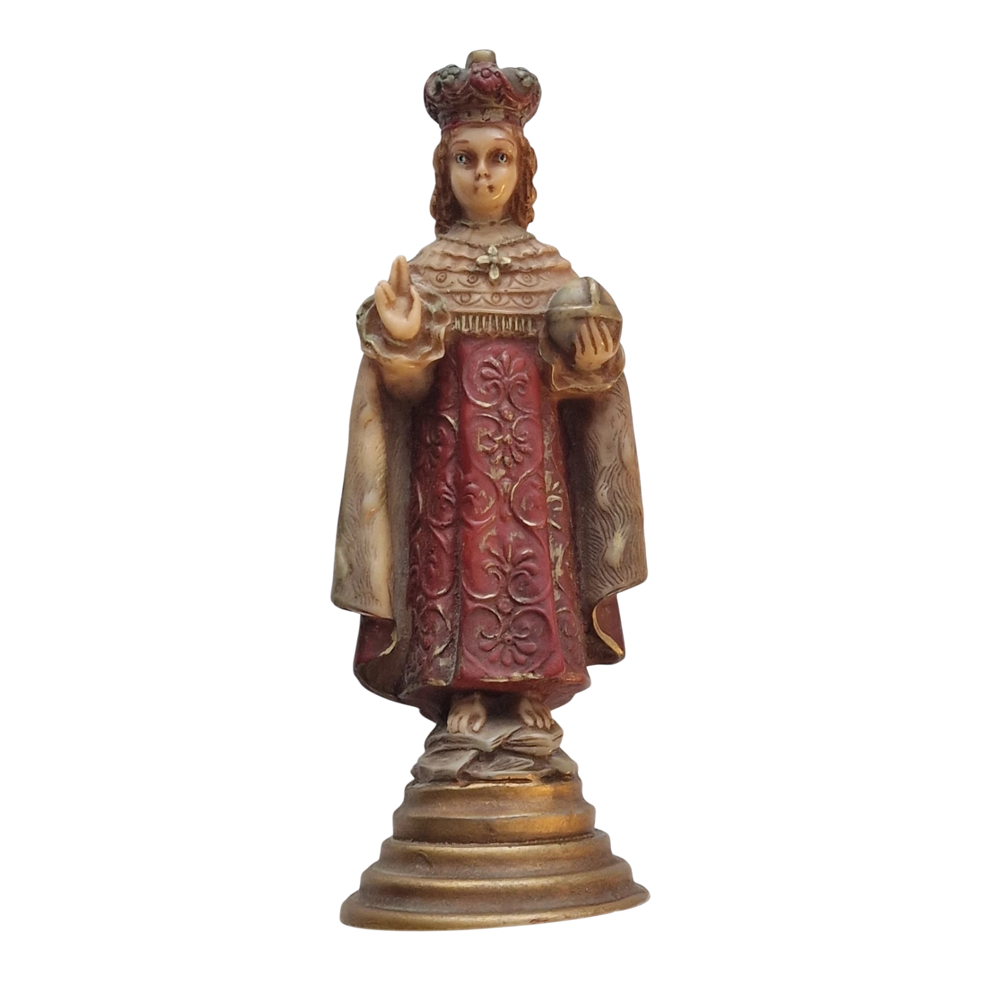 Menino Jesus de Praga em Marfinite Pintado à Mão 22 cm — Sirves, Portugal